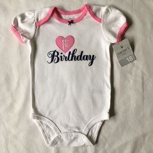 First Birthday outfit size 18 months NWT Carter's